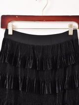 【2色展開】Meridian ベロア フリル スカート