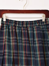 【2色展開】Meridian チェック柄 プリーツ スカート
