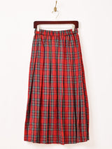 【2色展開】Meridian チェック柄 プリーツ スカート