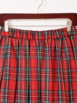 【2色展開】Meridian チェック柄 プリーツ スカート