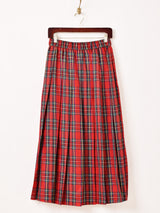 【2色展開】Meridian チェック柄 プリーツ スカート