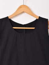 【2色展開】Meridian バルーン ノースリーブ ミニワンピース