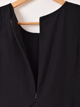 【2色展開】Meridian バルーン ノースリーブ ミニワンピース