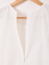 【2色展開】Meridian バルーン ノースリーブ ミニワンピース