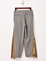 リメイク ドッキングネクタイ フレアパンツ W34