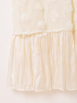 Meridian 透かし編みレース ローズ ノースリーブワンピース