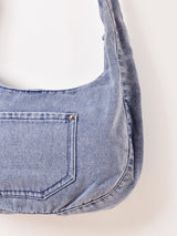 【2色展開】デニム ショルダーバッグ