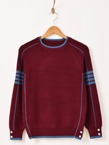 【2色展開】Elcamino ラインデザイン セーター