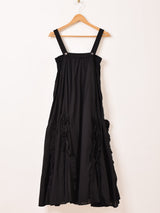 【2色展開】Emerald Motel ピンタック入り フリル キャミソールワンピース