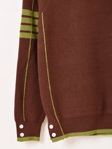 【2色展開】Elcamino ラインデザイン セーター