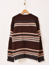 【2色展開】Elcamino ボーダー柄 セーター