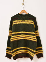 【2色展開】Elcamino ボーダー柄 セーター