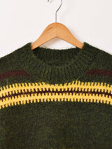 【2色展開】Elcamino ボーダー柄 セーター