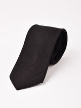 【6色展開】リネン 無地 ネクタイ