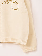 【2色展開】Elcamino ウエスタンモチーフ ジップアップカーディガン