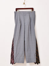 リメイク ドッキングネクタイ フレアパンツ W34