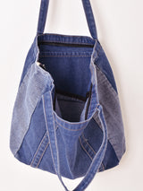 【2色展開】デニム トートバッグ