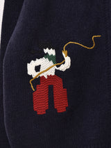 【2色展開】Elcamino ウエスタンモチーフ ジップアップカーディガン