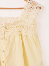 【2色展開】Meridian レース ノースリーブトップス