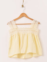 【2色展開】Meridian レース ノースリーブトップス