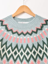 【2色展開】Elcamino フェアアイル柄 セーター