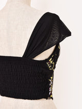 【2色展開】Meridian フラワー刺繍 コルセット ビスチェ