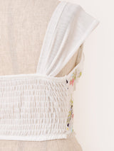 【2色展開】Meridian フラワー刺繍 コルセット ビスチェ