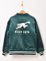 【2色展開】Backers パッチ 刺繍 コーデュロイ スタジアムジャケット「ALLEY CATS」