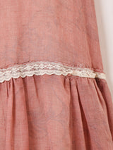 70's "GUNNE SAX" レース 長袖ワンピース