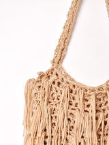 【3色展開】フリンジ カラー ハンドバッグ