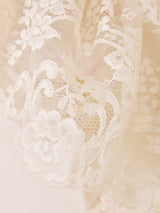 80's Made in USA "GUNNE SAX" 花柄 レース ロングドレス
