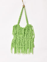 【3色展開】フリンジ カラー ハンドバッグ