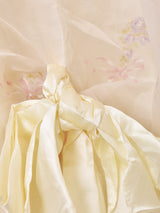 80's Made in USA "GUNNE SAX" 花柄 レース ロングドレス