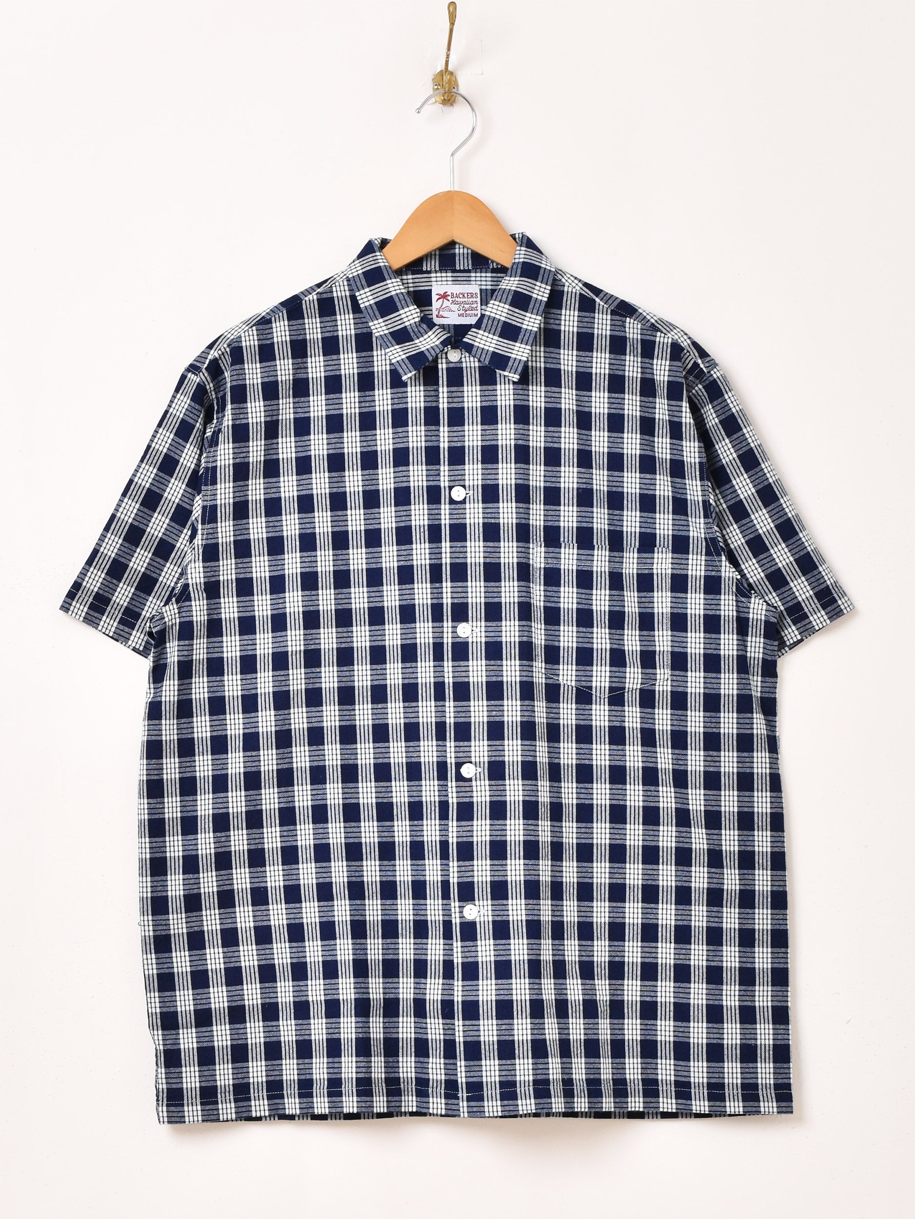 Backers パラカチェック ハワイアンシャツ – 古着屋Top of the Hillの