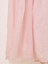 80’s Made in USA "JESSICA McCLINTOCK" ドット柄 フリル ロングドレス