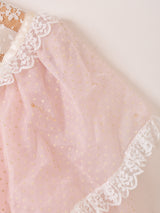 80’s Made in USA "JESSICA McCLINTOCK" ドット柄 フリル ロングドレス
