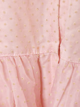 80’s Made in USA "JESSICA McCLINTOCK" ドット柄 フリル ロングドレス