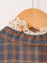70's "GUNNE SAX" チェック柄 長袖ワンピース