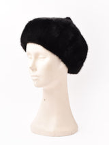 【2色展開】フェイクファー ベレー帽