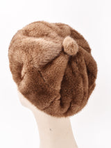 【2色展開】フェイクファー ベレー帽