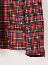 イタリア製 チェック柄 テーラードジャケット