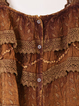 【3色展開】Emerald Motel エスニック レーヨン 刺繍 フリル キャミソール