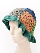 【2色展開】カラフル グラニー ニットハット