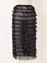 【3色展開】Meridian レースフリル エプロンスカート