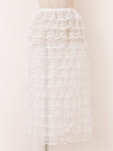 【3色展開】Meridian レースフリル エプロンスカート