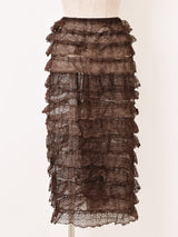 【3色展開】Meridian レースフリル エプロンスカート