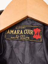 ペイントパターン フェイクレザージャケット