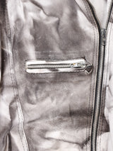 ペイントパターン フェイクレザージャケット