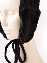 【3色展開】ケーブルニット イヤーマフ