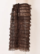 【3色展開】Meridian レースフリル エプロンスカート